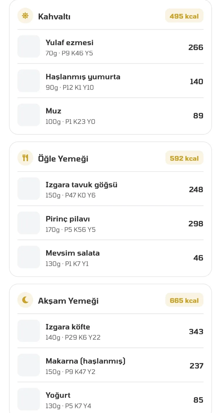 Günlük Diyet Takibi — Bifit koçluk paneli